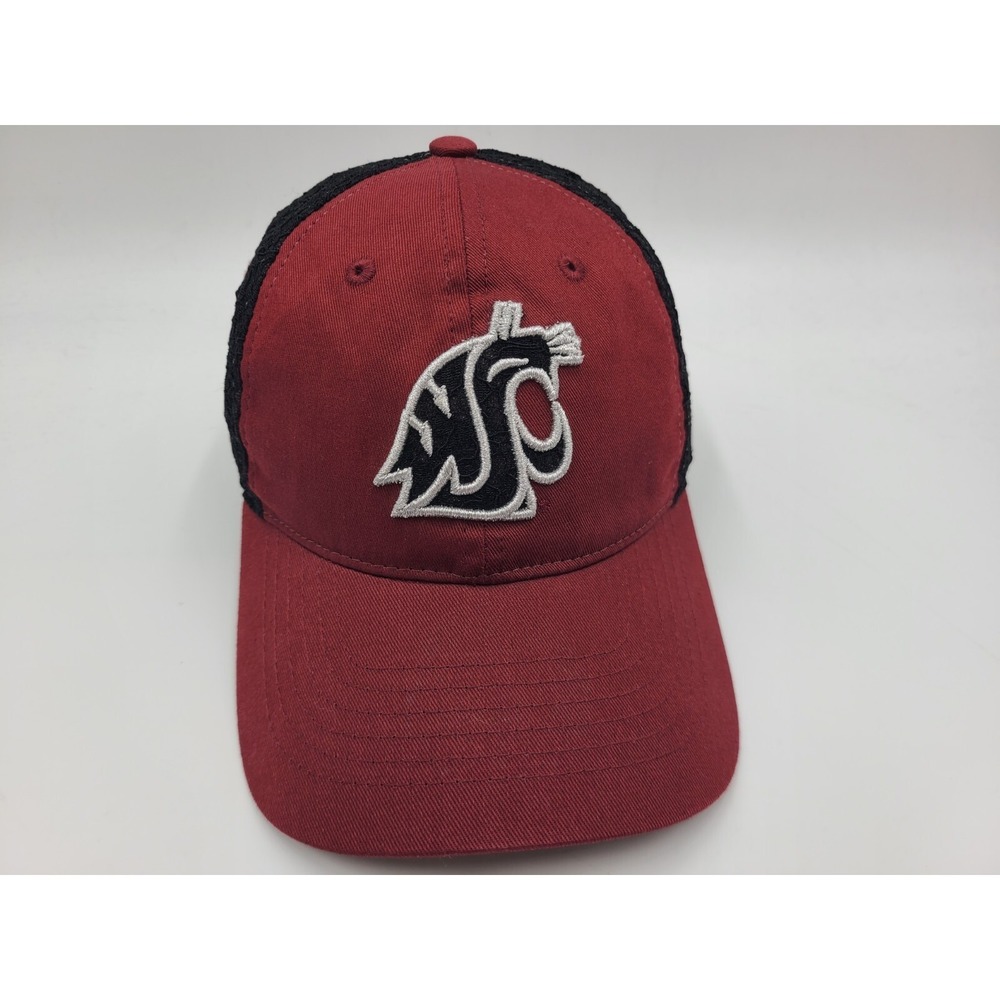 Women Washington‎ State University Cougars Zephyr Adjustable Hat Cap Red Black